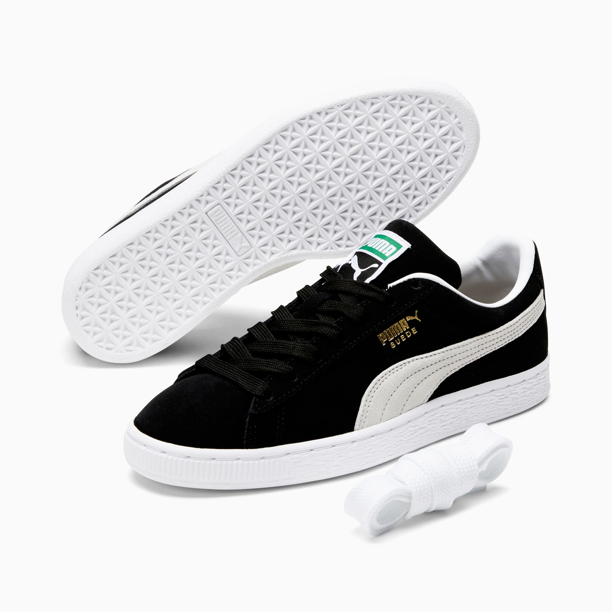 Puma suede femme noir et blanche store